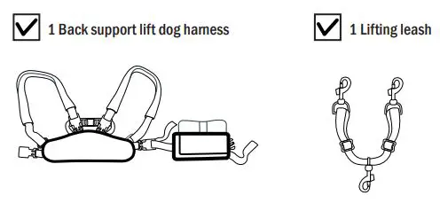frisco better pet goods Rear Lift Support Dog Harness - Parts Included