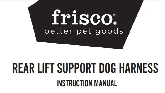 frisco better pet goods Rear Lift Support Dog Harness