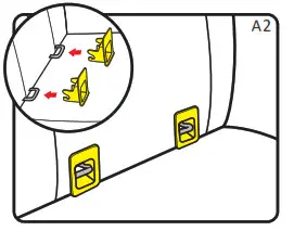 COZY N SAFE EST 230 360 Degree Rotating Car Seat - ISOFIX guides 1