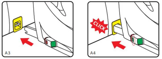 COZY N SAFE EST 230 360 Degree Rotating Car Seat - ISOFIX guides 2