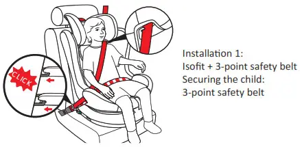 COZY N SAFE EST 230 360 Degree Rotating Car Seat - Scope of use for children2