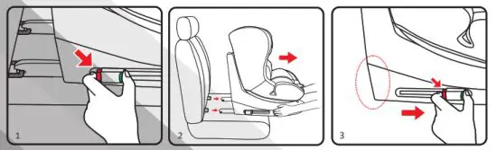 COZY N SAFE EST 230 360 Degree Rotating Car Seat - Unlocking ISOFIX