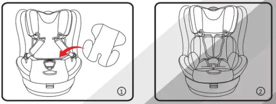 COZY N SAFE EST 230 360 Degree Rotating Car Seat - insert cushion