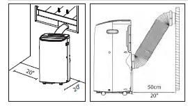 Whynter ARC-147WF 14000 BTU Dual Hose Portable Air Conditioner with HEPA fig 2