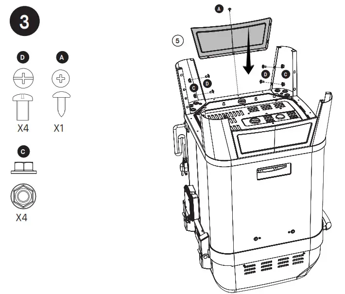 MASTERBUILT MB20013020 20 Quart 6-in-1 Outdoor Air Fryer- Assembly 3