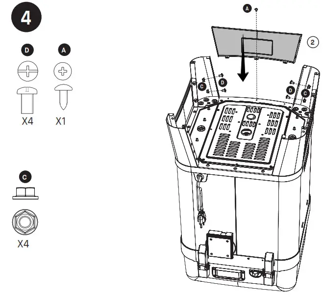 MASTERBUILT MB20013020 20 Quart 6-in-1 Outdoor Air Fryer- Assembly 4