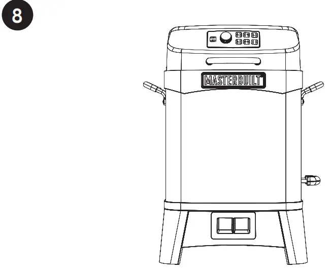 MASTERBUILT MB20013020 20 Quart 6-in-1 Outdoor Air Fryer- Assembly 8