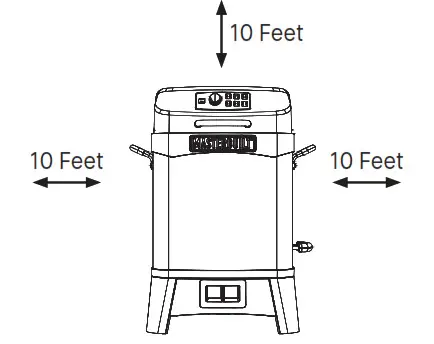 MASTERBUILT MB20013020 20 Quart 6-in-1 Outdoor Air Fryer- Structural