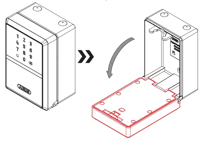 ABUS 787 Smart BT Key Garage - mounting