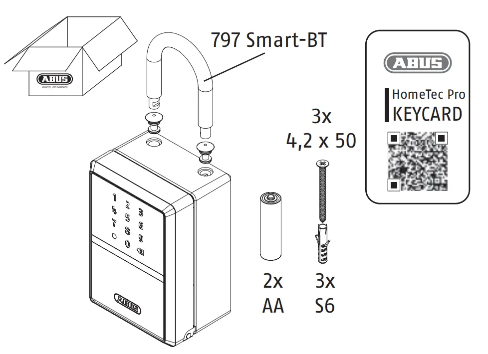ABUS 787 Smart BT Key Garage - qr code