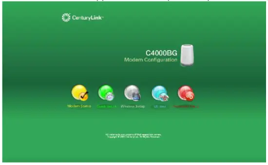 C4000BG CenturyLink Bonded Line DSL Router - configure