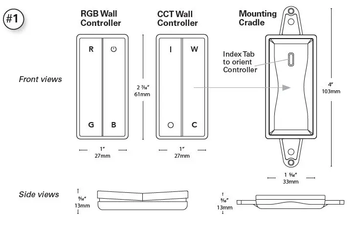 REV-A-SHELF L-WLD-RGB-WH-1 Wall- Controllers -FIG 2