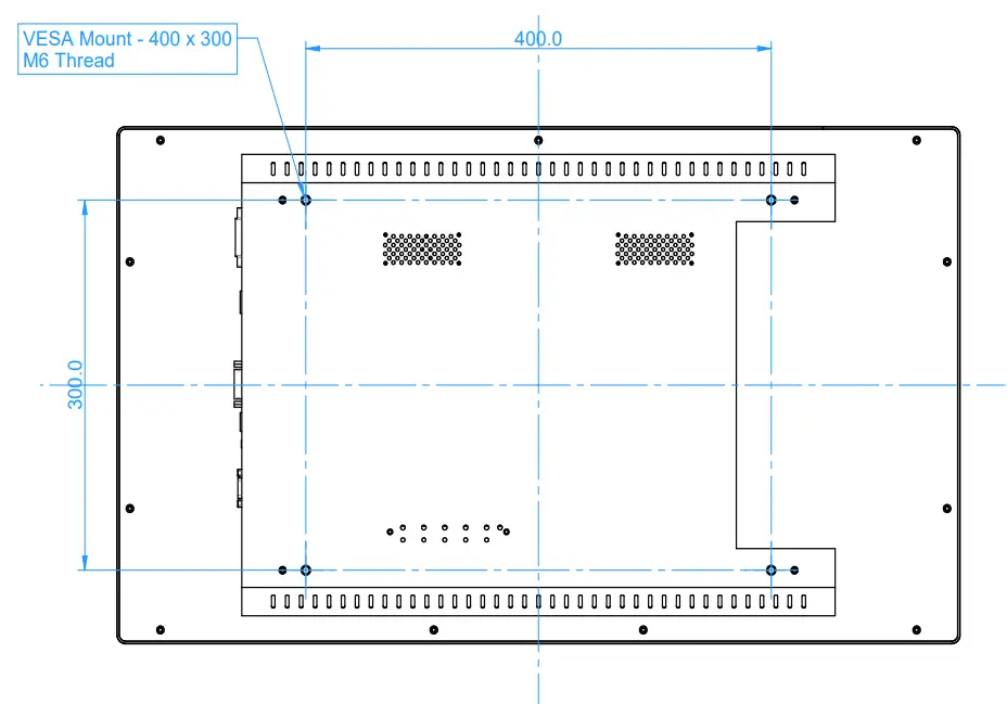 InTOUCH INTS320 32 Inch Touch Screen - MOUNTING DIMENSIONS