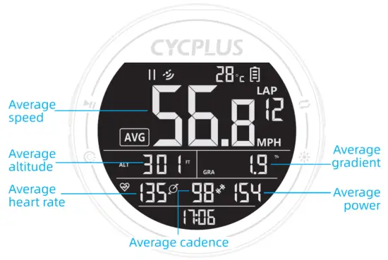 CYCPLUS M2 bike GPS Bike Computer Wireless Ant Bluetooth Waterproof - fig 4