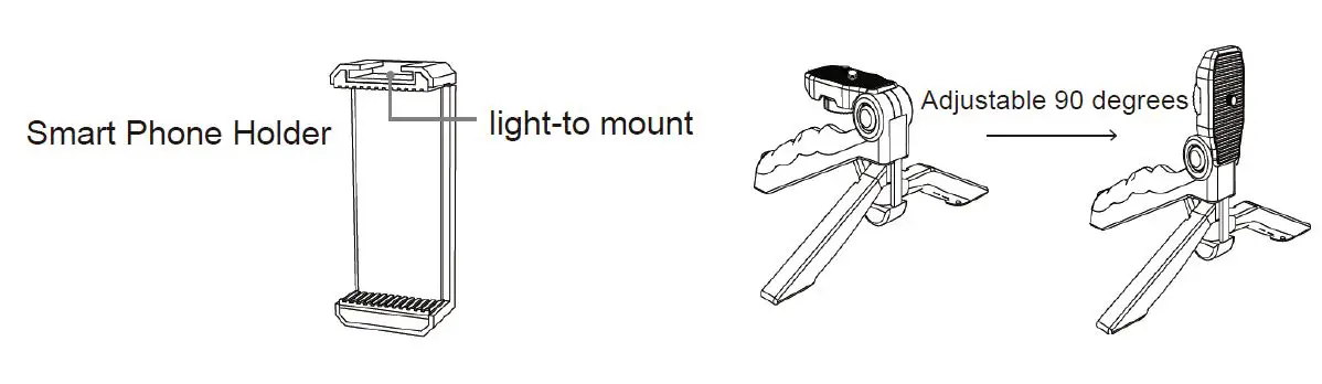 OTTO OTVLOGKT Smartphone Vlog Kit with Microphone Light and Tripod-FIG7