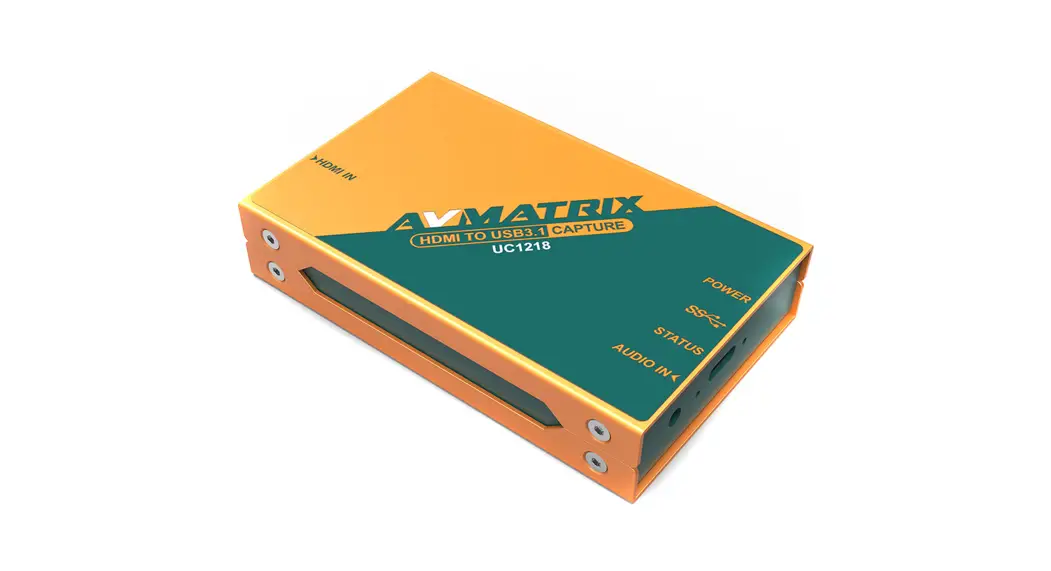 Avmatrix Hdmi To Usb3.1 Gen 1 Videocapture User Manual Avmatrix Hdmi To Usb3.1 Gen 1 Videocapture User Manual