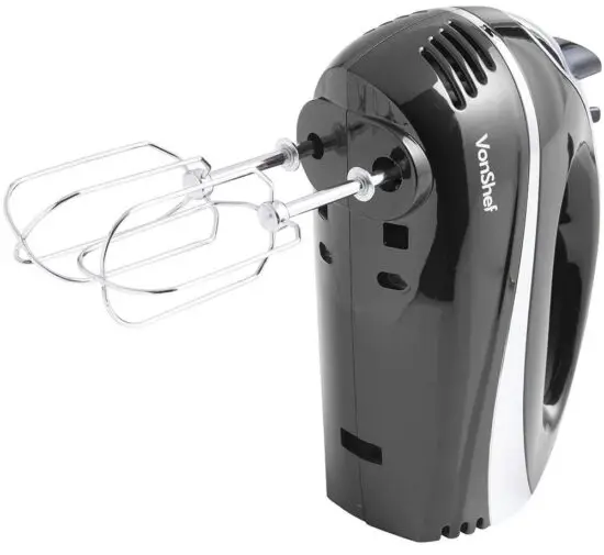 VonShef 2007067 Black Hand Mixer