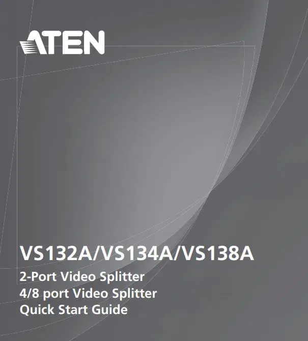 ATEN 2-4 8 Port Video Splitter User Guide
