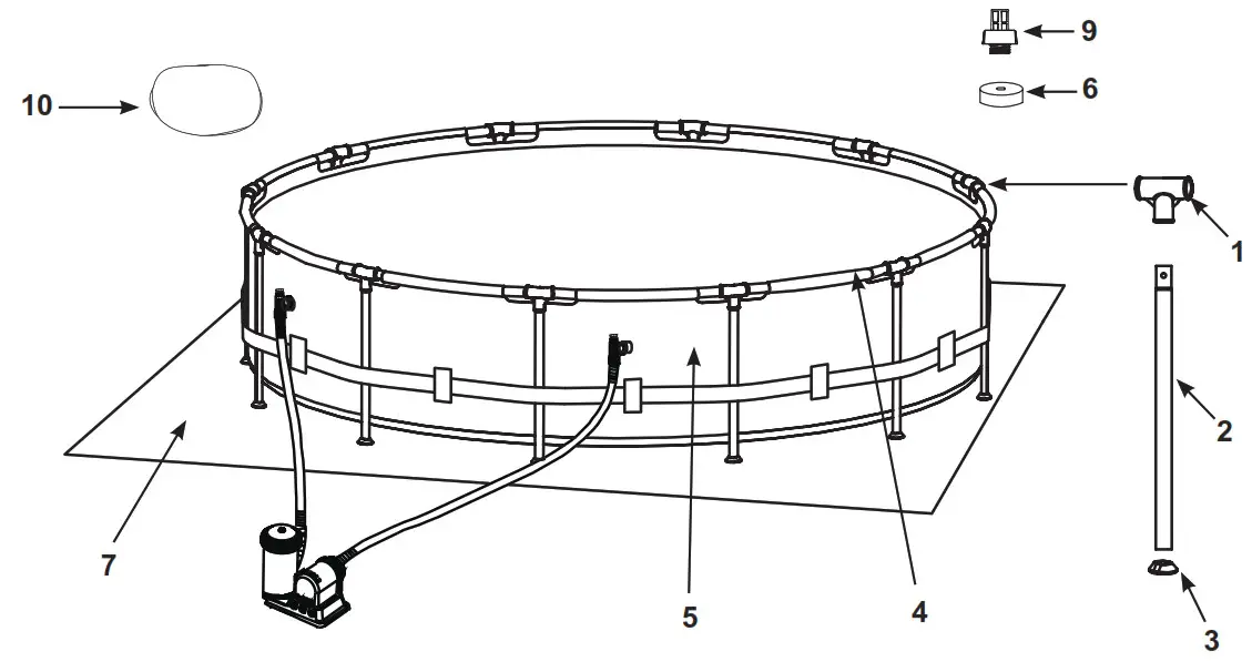 INTEX Metal Frame Pool -Non-USA & Canada-