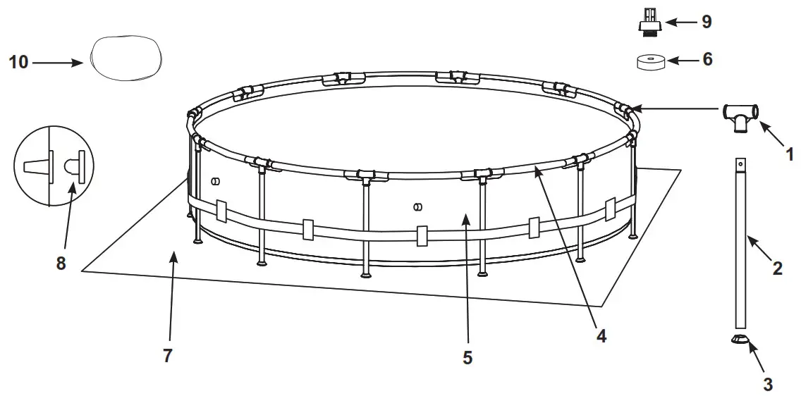 INTEX Metal Frame Pool -Non-USA & Canada