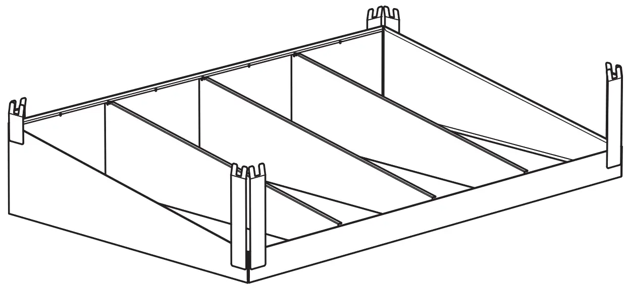 IKEA BROR Shelf Divider 85x55x18cm - fig1