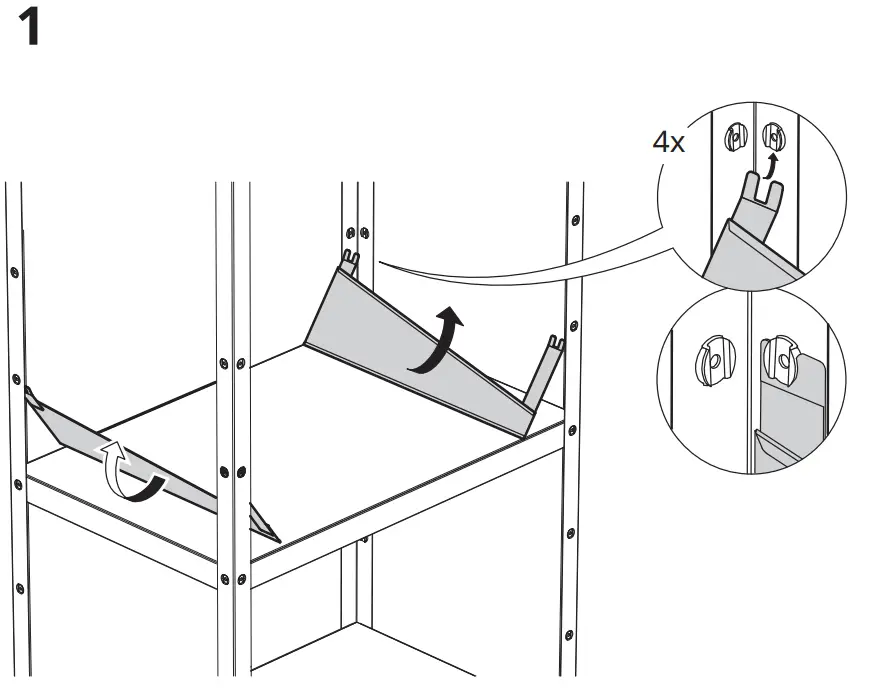 IKEA BROR Shelf Divider 85x55x18cm - fig3