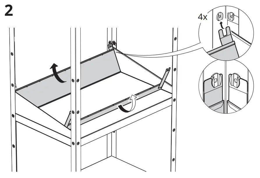 IKEA BROR Shelf Divider 85x55x18cm - fig4
