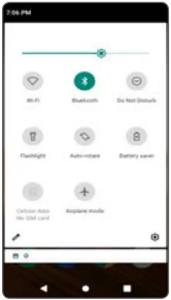 cricket wireless H124 LTE UMTS GSM Smartphone - Notification panel