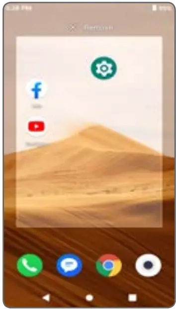 cricket wireless H124 LTE UMTS GSM Smartphone - home screens