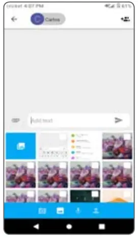 cricket wireless H124 LTE UMTS GSM Smartphone -picture message