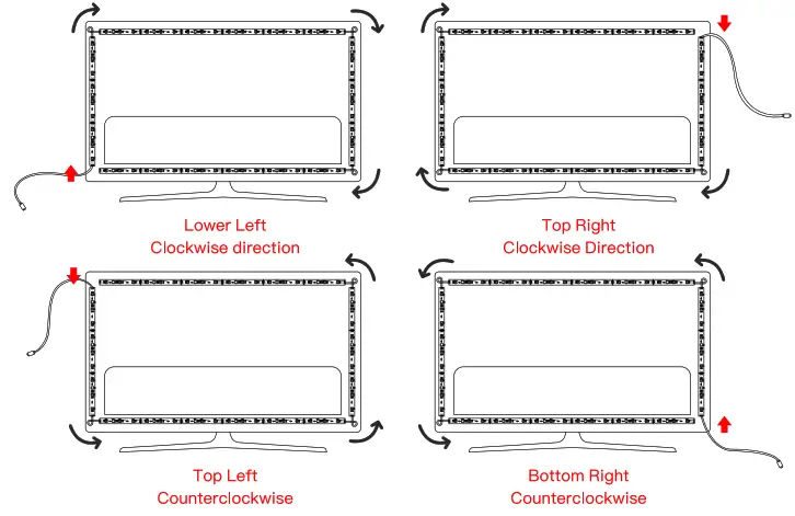 NANXIN K88B RGBIC LED TV Backlight Kit - FIg 2