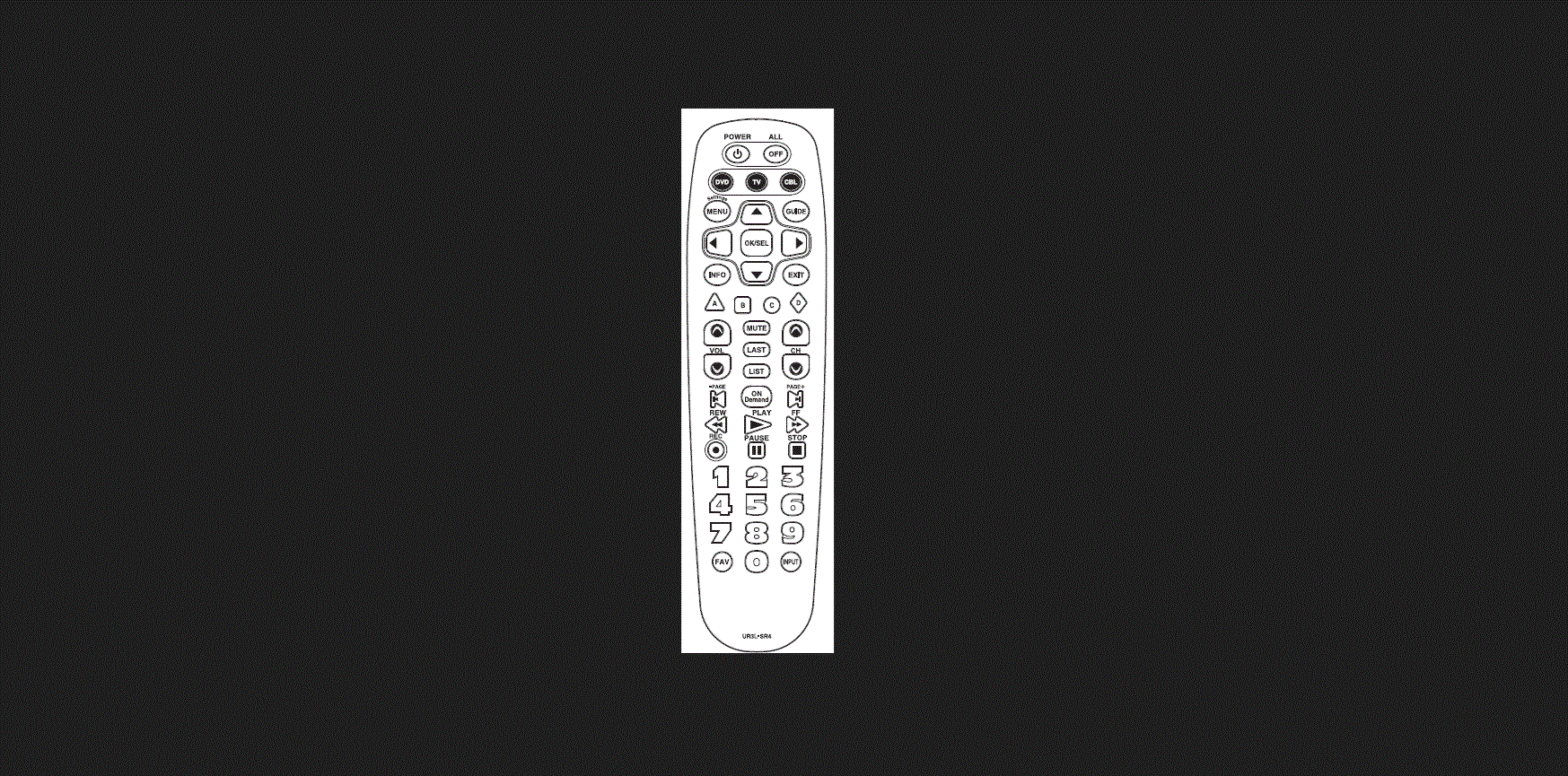 Urc Ur3l-sr4 Subscription Broadcast Remote Control User Manual