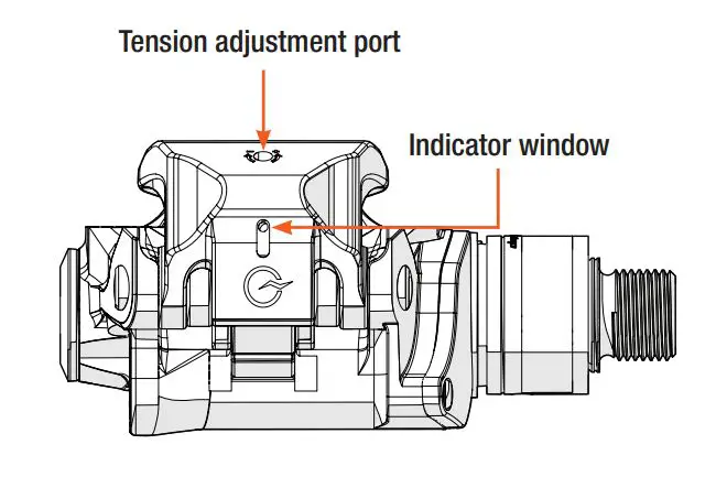 powertap Pedal Power Meter-TENSION ADJUSTMENT