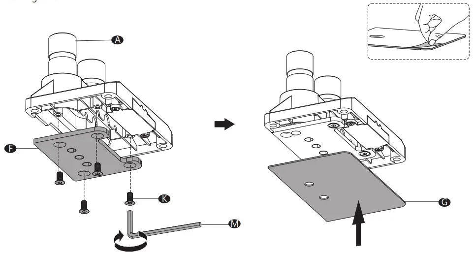 ALI Dual Monitor Desk Mount - Option b