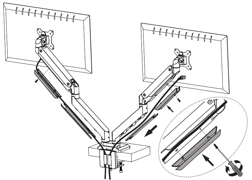 ALI Dual Monitor Desk Mount - step 10