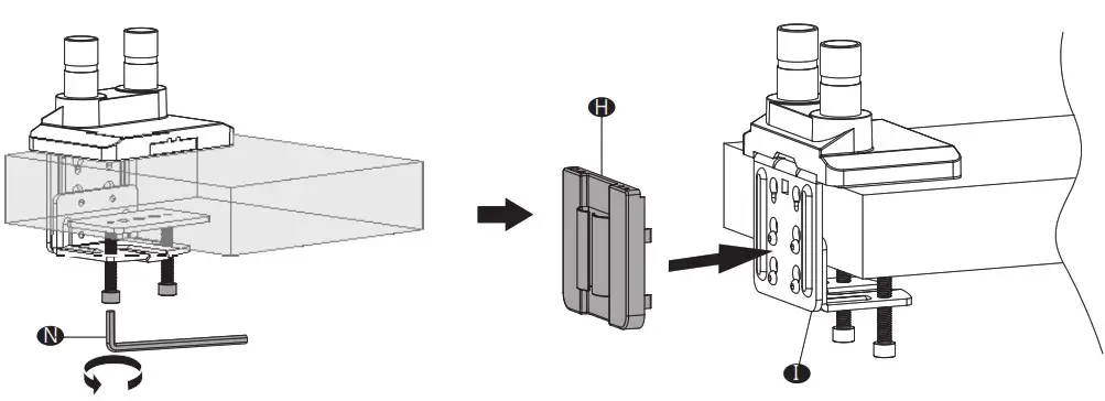 ALI Dual Monitor Desk Mount - step 2.4