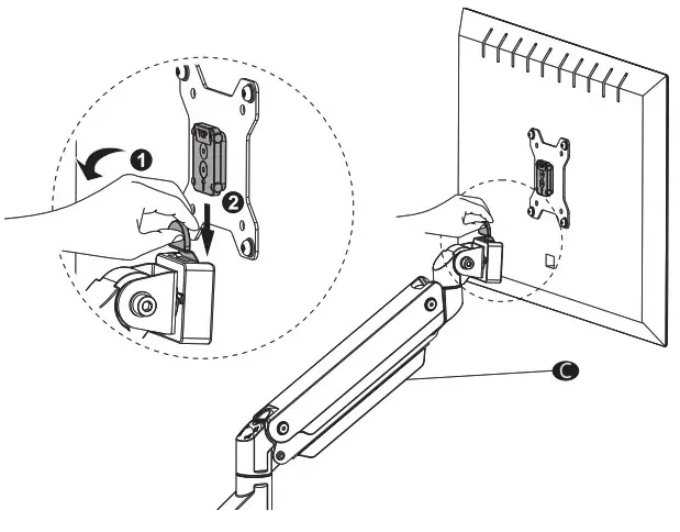 ALI Dual Monitor Desk Mount - step 6