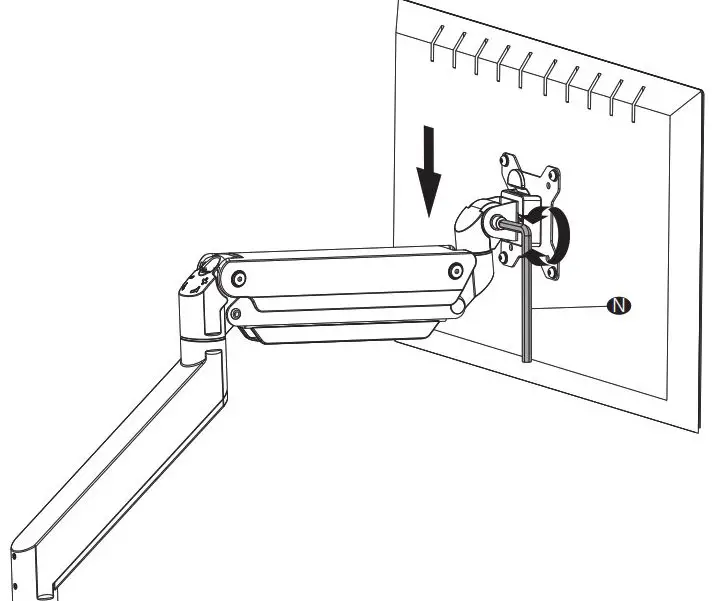 ALI Dual Monitor Desk Mount - step 8