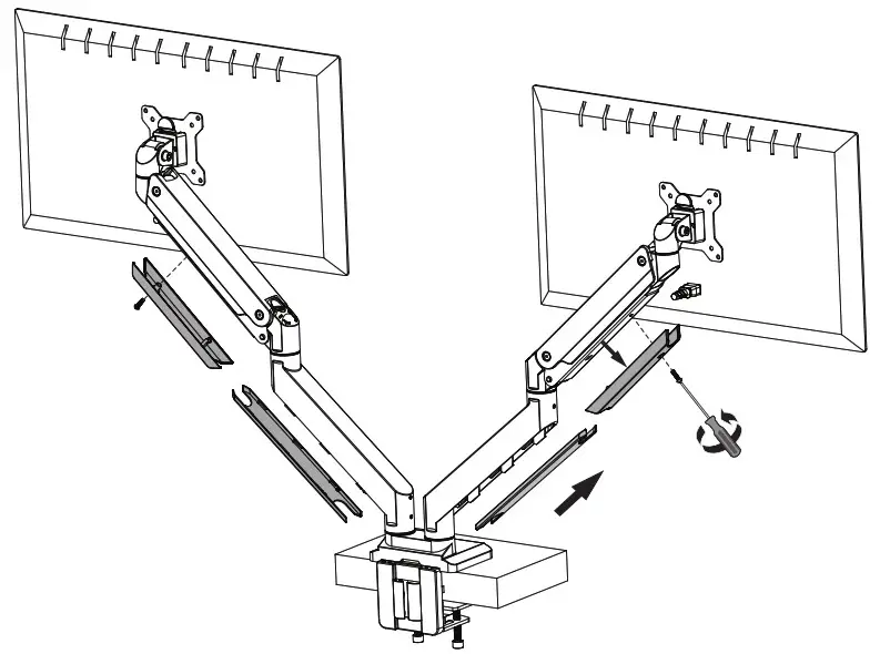 ALI Dual Monitor Desk Mount - step 9