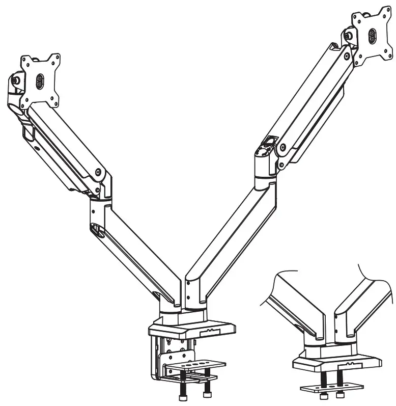 ALI Dual Monitor Desk Mount