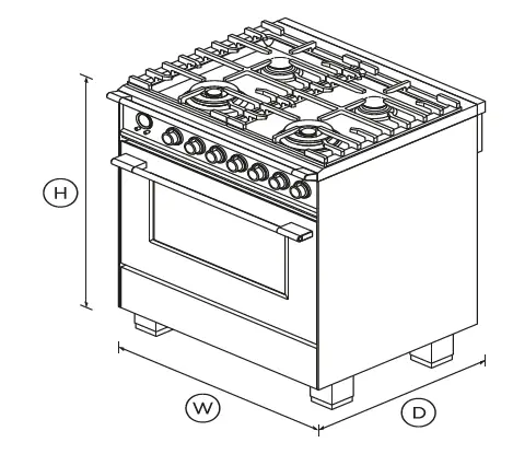 FISHER PAYKEL OR30SCG6B1 30 Inch Freestanding Dual Fuel Range fig 1
