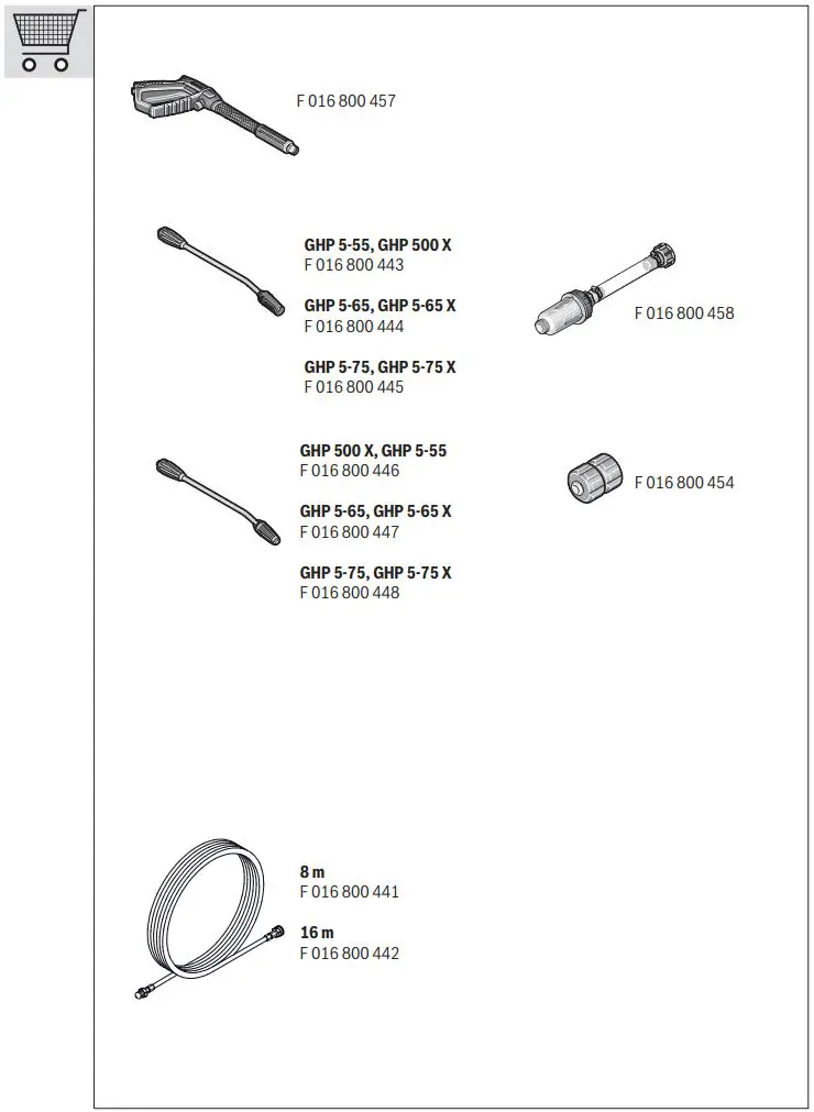 BOSCH GHP 5-55 High-Pressure Washer Instruction Manual - bracket
