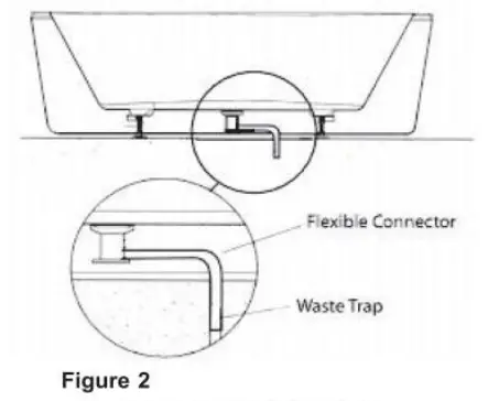 ROSWELL 862063-BAT-WH Ronda 63 in. Acrylic Flatbottom Soaking Bathtub - 3