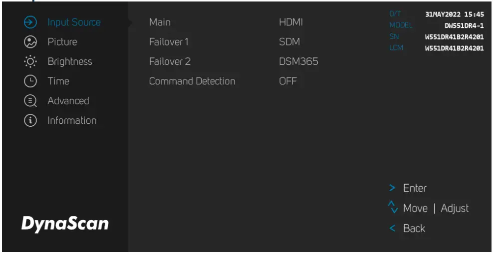DynaScan DW551DR4-1 55 Inch Dual Side Digital Signage Display - fig 12
