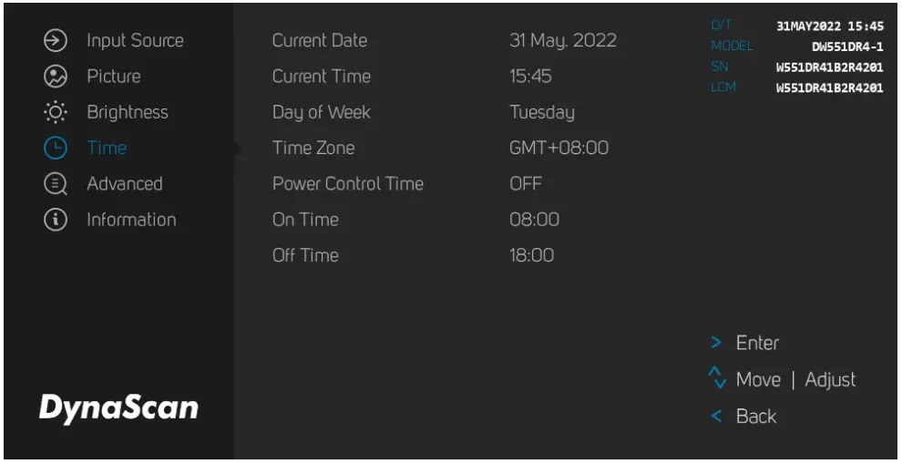 DynaScan DW551DR4-1 55 Inch Dual Side Digital Signage Display - fig 15