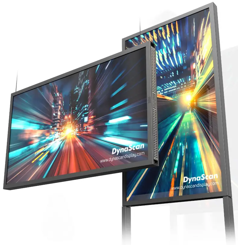 DynaScan DW551DR4-1 55 Inch Dual Side Digital Signage Display