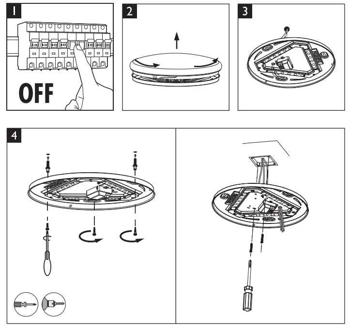 PHILIPS Moire CL200 LED Ceiling Light 20W- led1