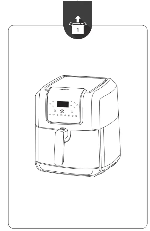 Hisense H06AFBS1S3 Air Fryer - Figure 1