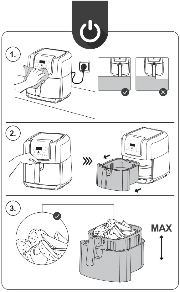 Hisense H06AFBS1S3 Air Fryer - Figure 2