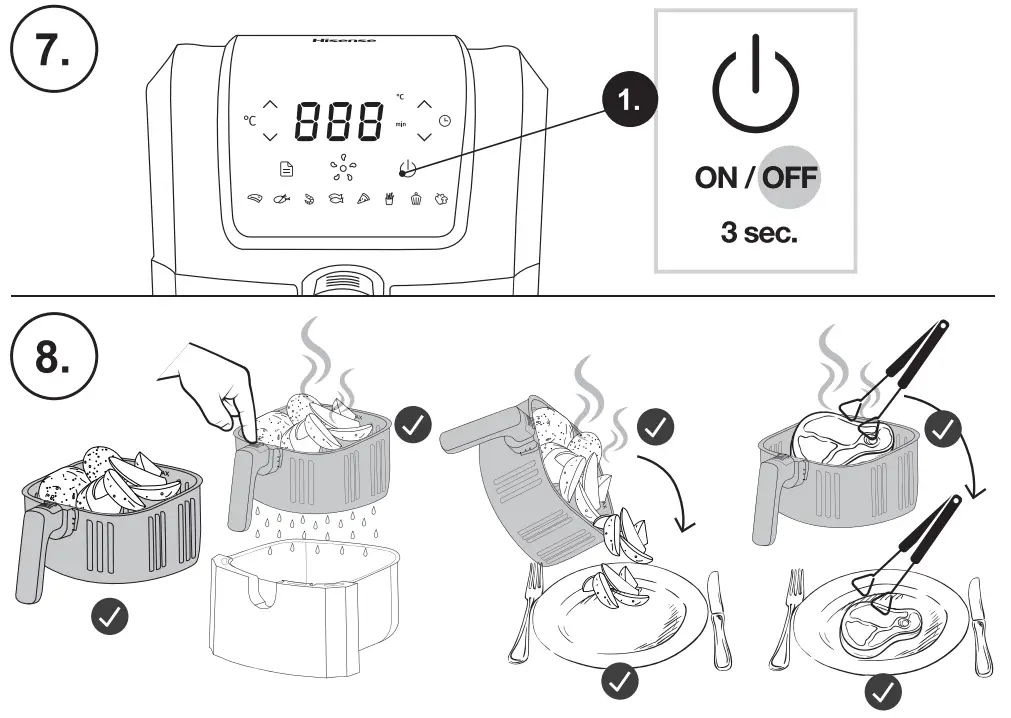 Hisense H06AFBS1S3 Air Fryer - Figure 4